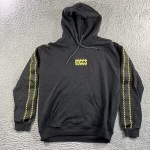 SIDEMEN OFFICIAL HOODIE MENS SMALL BLACK YELLOW SWEATSHIRT HOODED PULLOVER